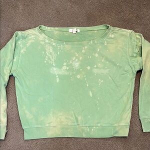 Spiritual Gangster Green Tie-Dye Sweatshirt